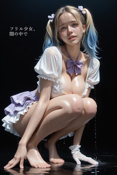 フリル少女、闇の中で