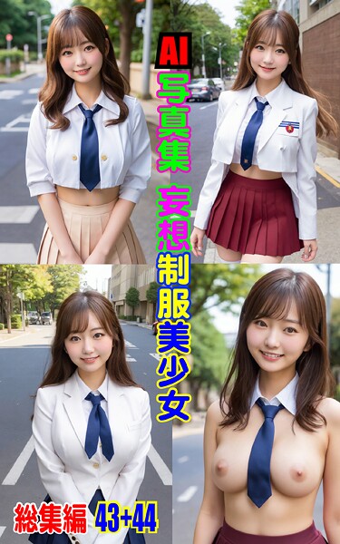AI写真集 妄想制服美少女 総集編43＋44