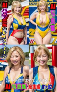 AI写真集 AIババア恐怖のレースクイーン総集編 01＋02