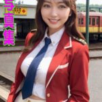 AI写真集 妄想鉄道女子撮影会 87
