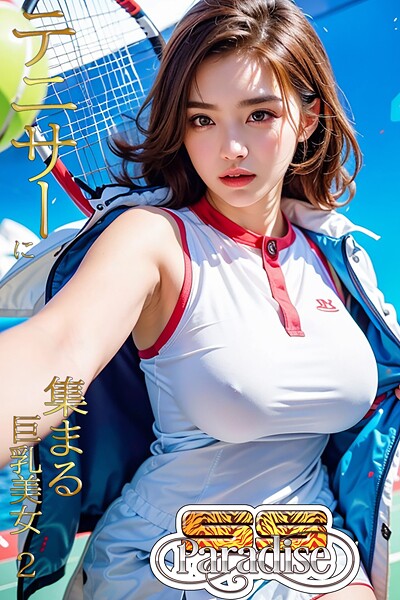 テニサーに集まる巨乳美女2【SS-Paradise nude】----