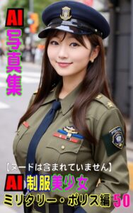 AI写真集 AI制服美少女 ミリタリー・ポリス編50----