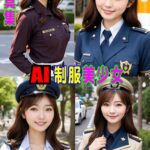 AI写真集 AI制服美少女 ミリタリー・ポリス 総集編 03＋04