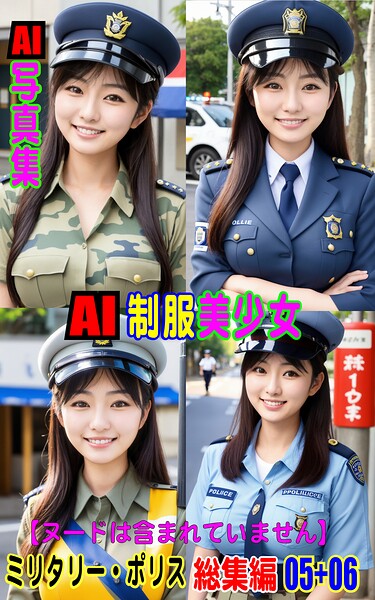 AI写真集 AI制服美少女 ミリタリー・ポリス 総集編 05＋06----