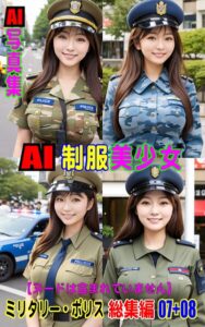 AI写真集 AI制服美少女 ミリタリー・ポリス 総集編 07＋08----