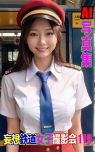 AI写真集 妄想鉄道女子撮影会 119