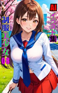 AIイラスト集 制服美少女08
