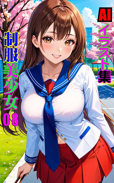 AIイラスト集 制服美少女08