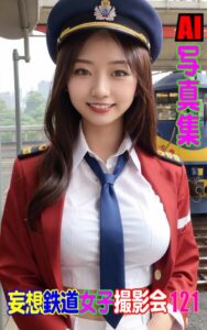 AI写真集 妄想鉄道女子撮影会 121
