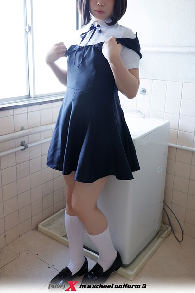 ［419P］ X in a school uniform 3
