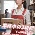 業務中の3時間、ずっと声我慢しながら即ズボハードピストンで突かれまくる