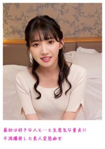 最初は好きな人と…と生意気な童貞に不満爆発した素人変態痴女----