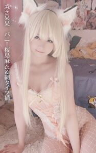 みさ呆呆 バニー桜島麻衣＆網タイツ猫