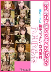 男も思わず喘ぐフェラテク15名の撮り下ろし精子ゴックン・口内発射フェラチオScene.2
