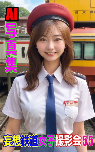 AI写真集 妄想鉄道女子撮影会 55----