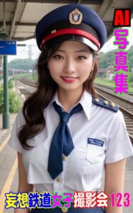 AI写真集 妄想鉄道女子撮影会 123----