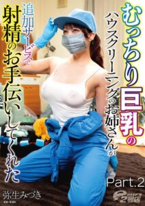 むっちり巨乳のハウスクリーニングのお姉さんが追加サービスで射精のお手伝いしてくれた Part.2
